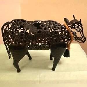 Epic Cork Cage Cow Wine Cork Holder Hammered Metal